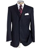 Executive 3-Button Wool Suit with Center Vent Jacket and Plain Front Trousers