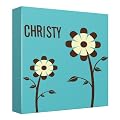 Two Flowers Canvas Kids Wall Décor