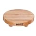 John Boos 12-Inch Round Maple Cutting Board with Feet
