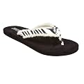 Women's Mossimo Supply Co. Lydia Faux Fur Lined Flip Flops - Zebra