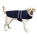 Casual Canine 24-Inch Velvet/Polyester Reflective Dog Jacket, X-Large, Navy