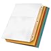 TOPS Cardinal Poly Ring Binder Pockets, No Tabs, Double Pocket, Multi-Color (84007), Letter Size, 5 Folders per Pack