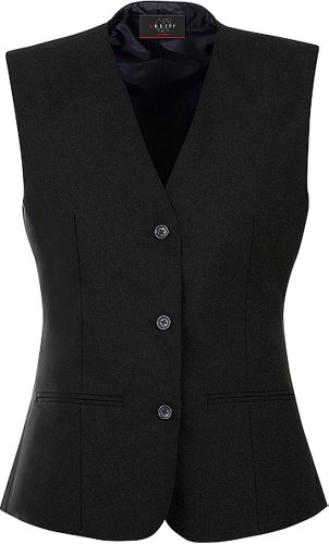 Produkt-Bild: GREIFF Damenweste - SERVICE - Style 8220 - 3-Knopf - Stoffr&uuml;cken - schwarz
