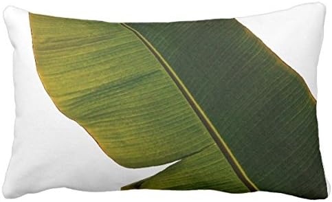 Home Decor Banana Leaf Lumbar Throw Pillowcase