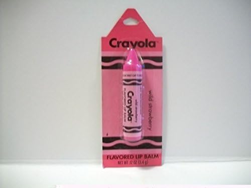 Crayola Wild Strawberry Flavored Lip Balm Single Tube 3.4 Gram by Flavored Lip Balm