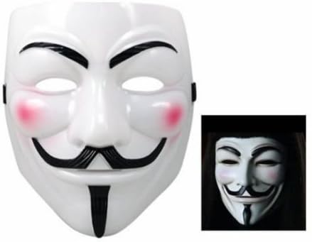 BeautyLife Anonymous V For Vendetta Guy Fawkes Fancy Dress Hallowee Face Mask White by Mestall