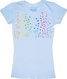 Fruits Basket Rainbow Hearts Classic Action Adventure TV Show Series Junior Light Blue Tee T-shirt