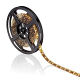 Flexibler LED Streifen mit 60 warm-weißen LEDs von parlat (IP68, wasserdicht, 12 Volt DC, 1 Meter, selbstklebend mit 3M Klebeband, outdoor, Band, Flex-Strip, Stripe, Leiste, Auto, waterproof, 12V)