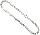 Sterling Silver 1 mm Italian Beaded Box Chain Necklace NICKEL FREE, 18 in.