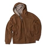 Sueded Fleece Full Zip Sherpa Sweatshirt