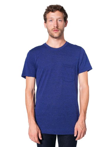American Apparel Men's Tri-Blend Pocket Short Sleeve T-Shirt