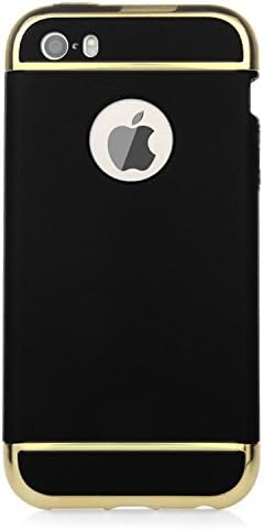 Luxury Ultra-thin Shockproof Armor Back Case Cover for Apple iPhone 5/5s Black