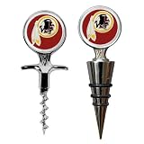 Washington Redskins Cork Screw And Wine Bottle Topper Set