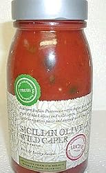 Lucini Sicilian Olives with Wild Capers Sauce