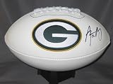 AARON RODGERS SIGNED AUTOGRAPHED GREEN BAY PACKERS LOGO FOOTBALL W/ HOLOGRAM + COA