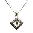 August Personality Plus Birthstone Teardrop Peridot Pendant