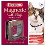 (Staywell)Magnetically Operated Cat Flap Tunnel & Free Collar (WGrain)