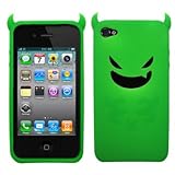 Green Devil Demon Silicone Case / Skin / Cover for AT&T Apple iPhone 4 / 4G ....