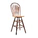 International Concepts S58-2063 30-Inch Steam Bent Swivel Windsor Barstool, Cinnamon/Espresso