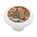 Southwestern Cactus and Pots Decorative High Gloss Ceramic Drawer Knob