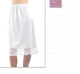 Half Slip with All Around Lace 32 Inch White S