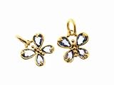 Blue Sapphire Butterfly Charms in Yellow Gold by Temple St.Clair