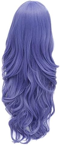 Gorgeous Long Hair Spiral Curly Cosplay Wig Women Seduction Wig (Dark Blue)