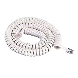 12-Foot Handset Cord - White
