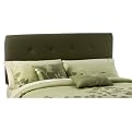 Dolce Button Tufted Linen Headboard - Sage (Queen)