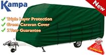 KAMPA 19-21FT CARAVAN COVER GREEN FREE HITCH COVER