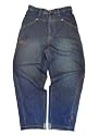 DORCHESTER: Detailed Light Indigo Men's Jean with Reverse Denim Kickplates