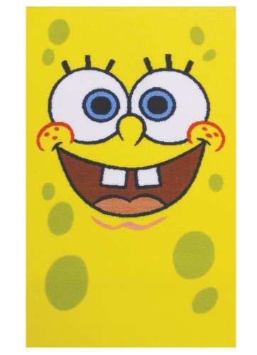 Character World Spongebob Face Oblong Rug