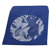 (1000) Sky Blue Color Paper CD Sleeves with Window & Flap