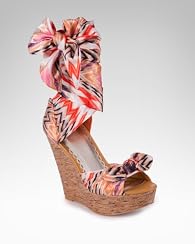 Charissa Print Scarf Wedge Sandal