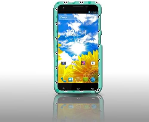 CoverON® Slim Hard Case for BLU Studio 5.5 D610A with Cover Removal Tool - (Teal Panda Polka Dots)