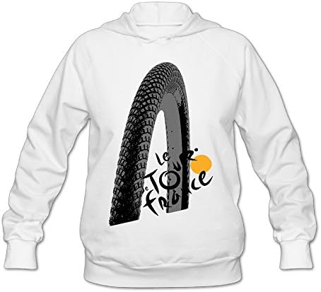 Cozyou Tour De Logo France Women's Long Sleeve New Pullover XL White