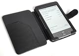 read full review Poetic PU Leather Folio Case for Amazon Kindle (4th Generation Non Touch), Black