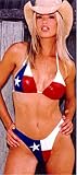 Texas Flag Lycra Bikini Lone Star Texan Sexy