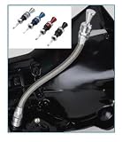 Lokar 1213134 Anchor-Tight Brite Transmount Transmission Dipstick with Lock for TH-400 Transmission