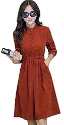 Elasticized   Waistline Cotton/Wool Vintage Long Sleeves Club Dress/Evening Dress/Party Dress 