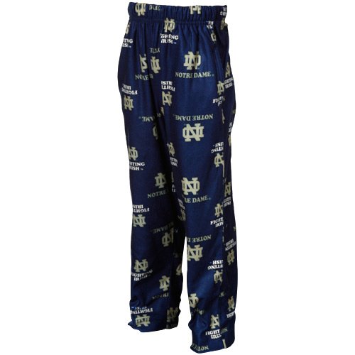 Notre Dame Fighting Irish Toddler Navy Blue Printed Flannel Pajama Pants (3T)