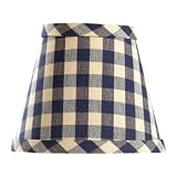 Ballard Designs - Checked Chandelier Shade - Indigo