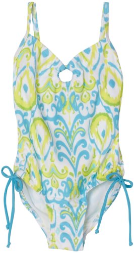 Little Maven Girls 2-6X Little One Piece Bathing Suit,Yellow Multi,6X