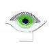 Badash Art Glass Eye Sculpture - Visionary