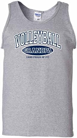 Fair Game Volleyball Dad and Proud of It Tank Top-Ash-Small