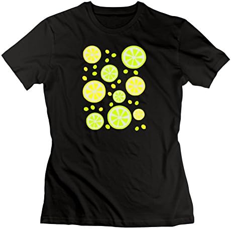 Black Customized Lemon Lime Citrus Women Funny Short Sleeves Xx-large