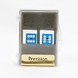 1 Pair, 14mm Precision Backgammon Dice, Dark Blue