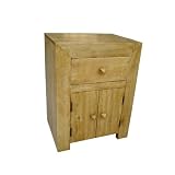 Dakota Bed Side Cabinet Oak Shade