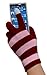 Text Gloves - Pair of Texting Glove For Touch Screen Phones (two tone pink)