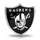 NFL Oakland Raiders Chrome Metal Car Emblem, Official Licensed
